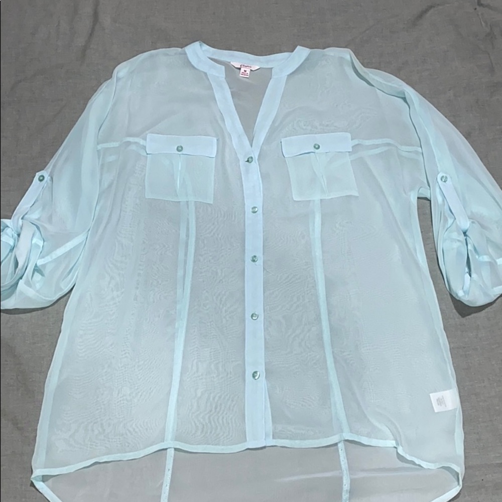 🛍💵 4/$25 Candies Sheer Button down Blouse